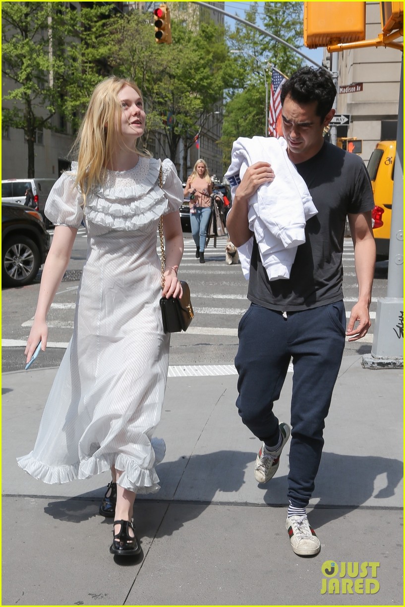 Elle Fanning Hangs Out with Max Minghella in NYC