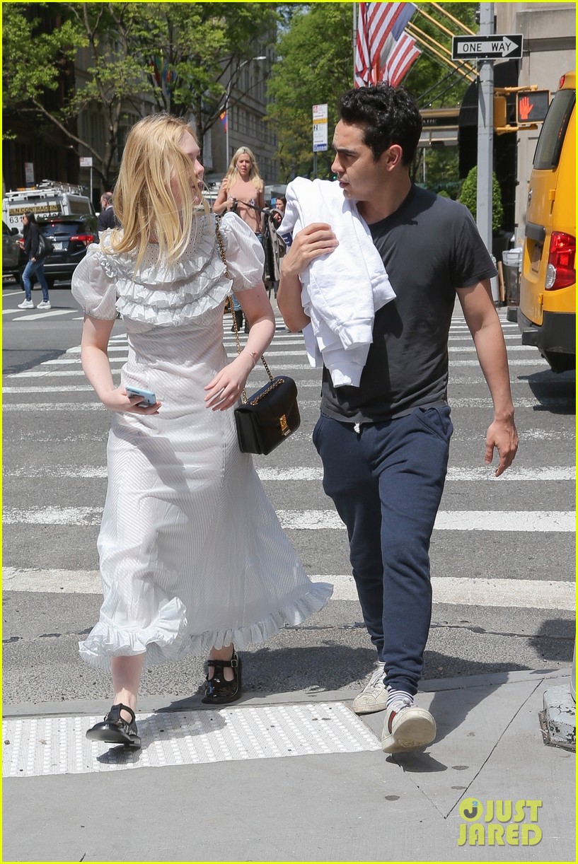 Elle Fanning Hangs Out with Max Minghella in NYC