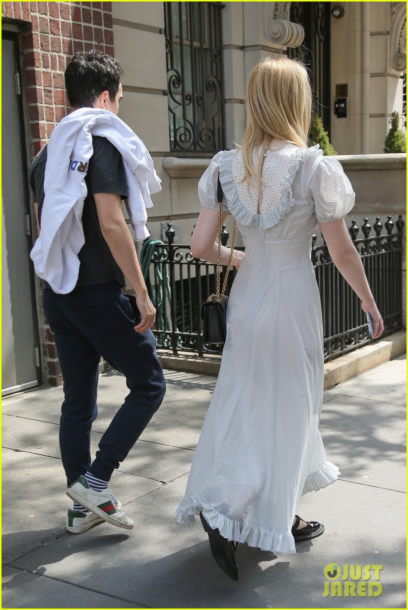 Elle Fanning Hangs Out with Max Minghella in NYC