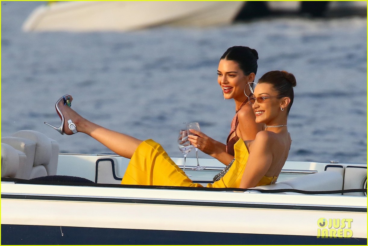 Kendall Jenner & Bella Hadid Swap Bikinis For Formal Wear