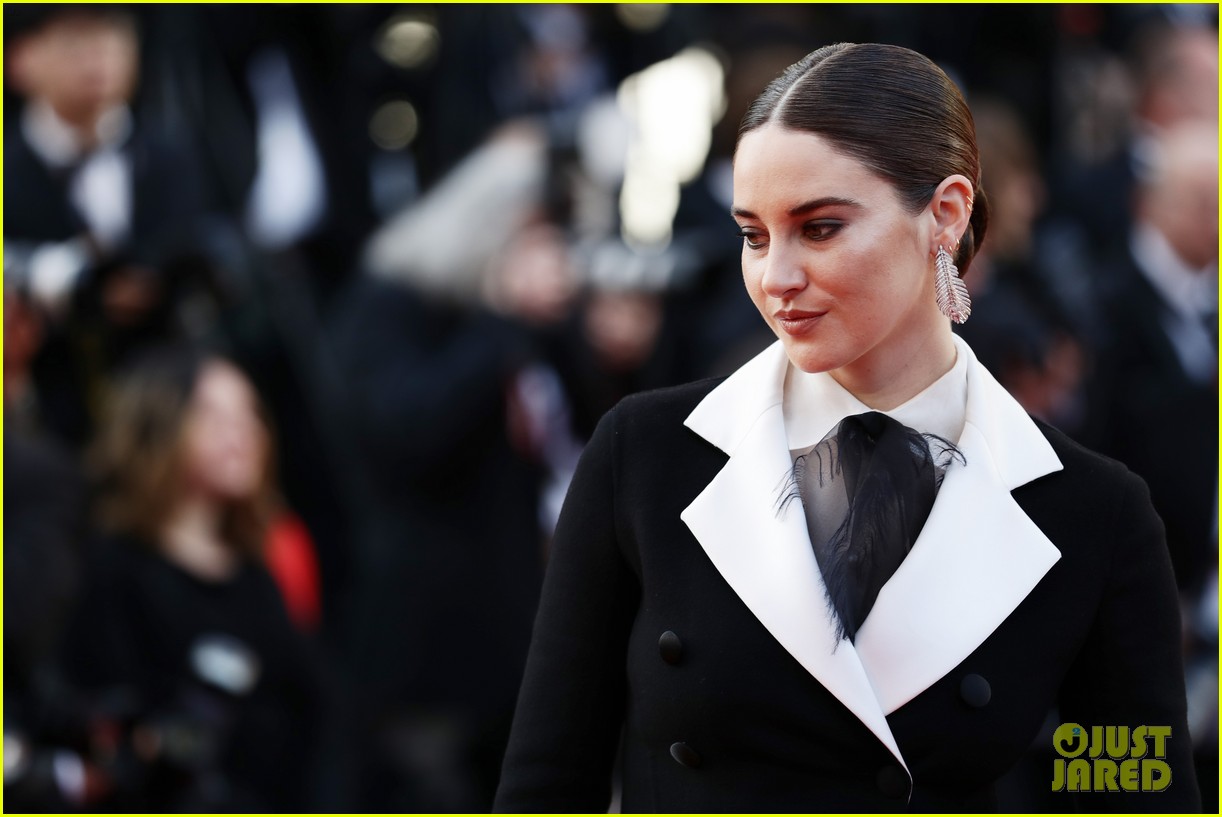 Shailene Woodley Rocks Sharp Tuxedo Dress at Cannes Film Fesival 2019