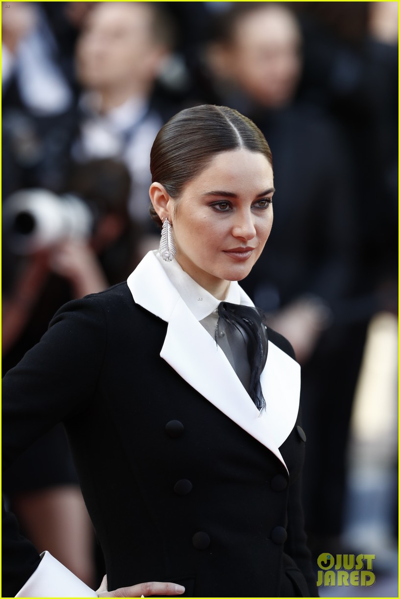 Shailene Woodley Rocks Sharp Tuxedo Dress at Cannes Film Fesival 2019
