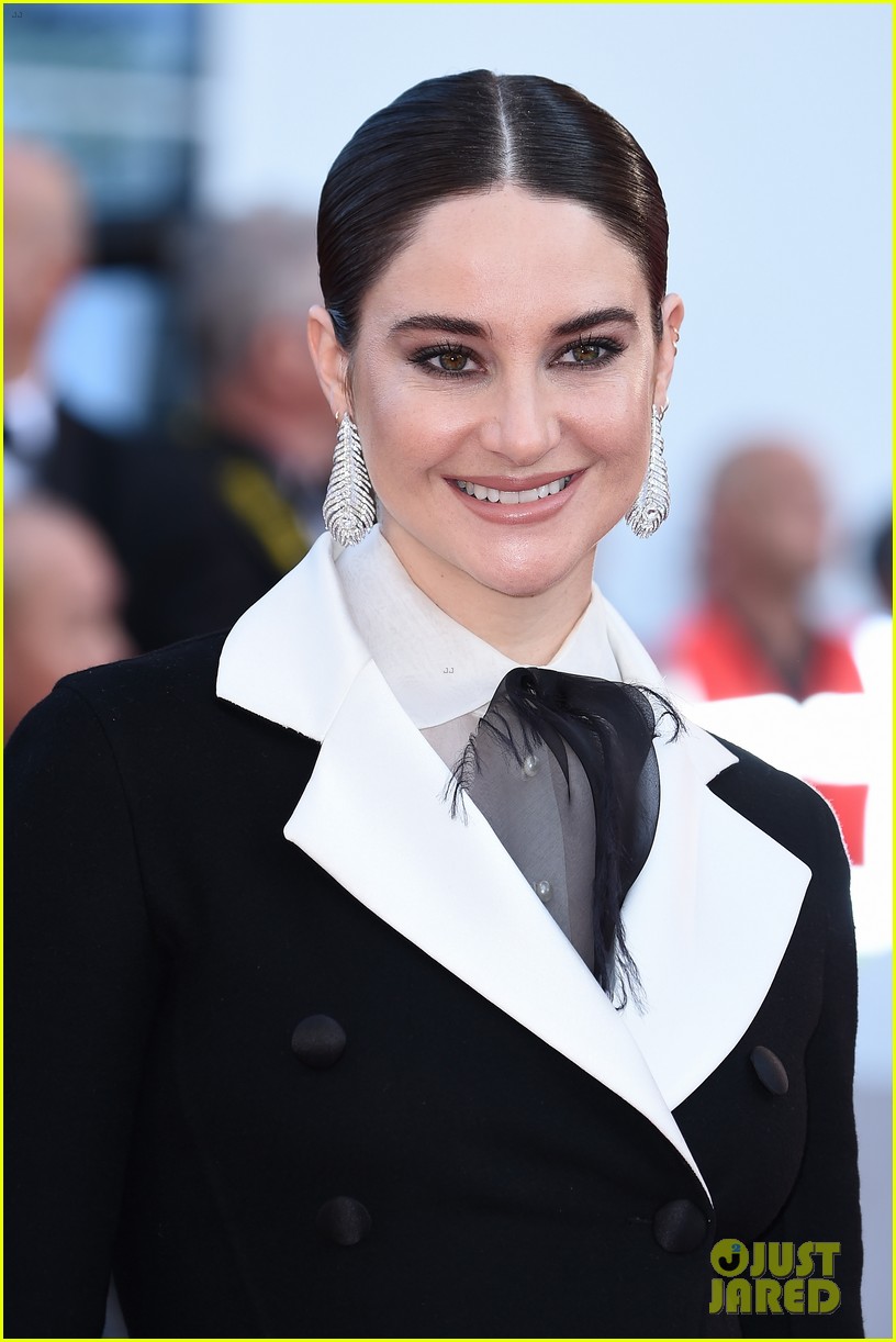 Shailene Woodley Rocks Sharp Tuxedo Dress at Cannes Film Fesival 2019
