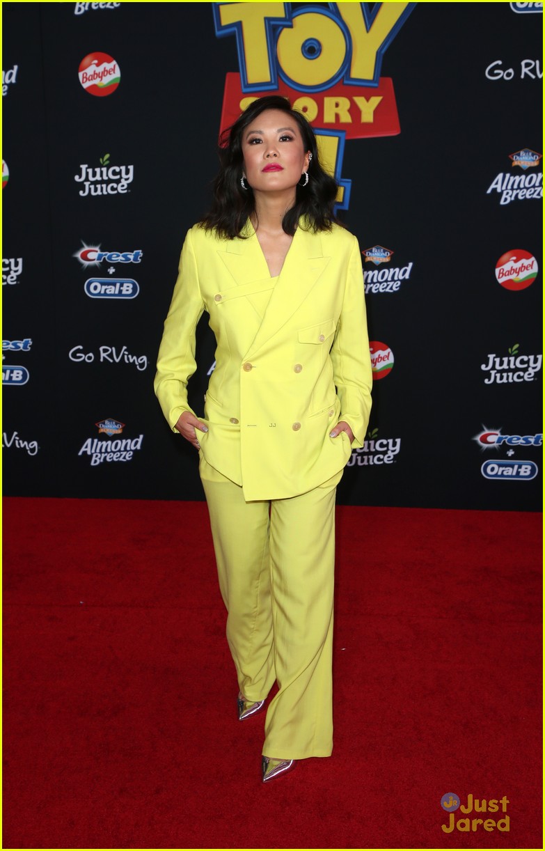 Ally Maki Wears Neon Yellow Suit For 'Toy Story 4' Premiere