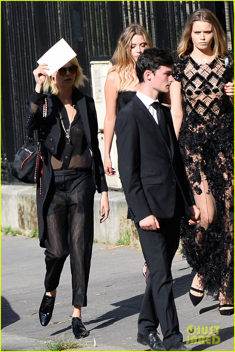 Cara Delevingne & Girlfriend Ashley Benson Are All Smiles at Zoe Kravitz's Wedding! 