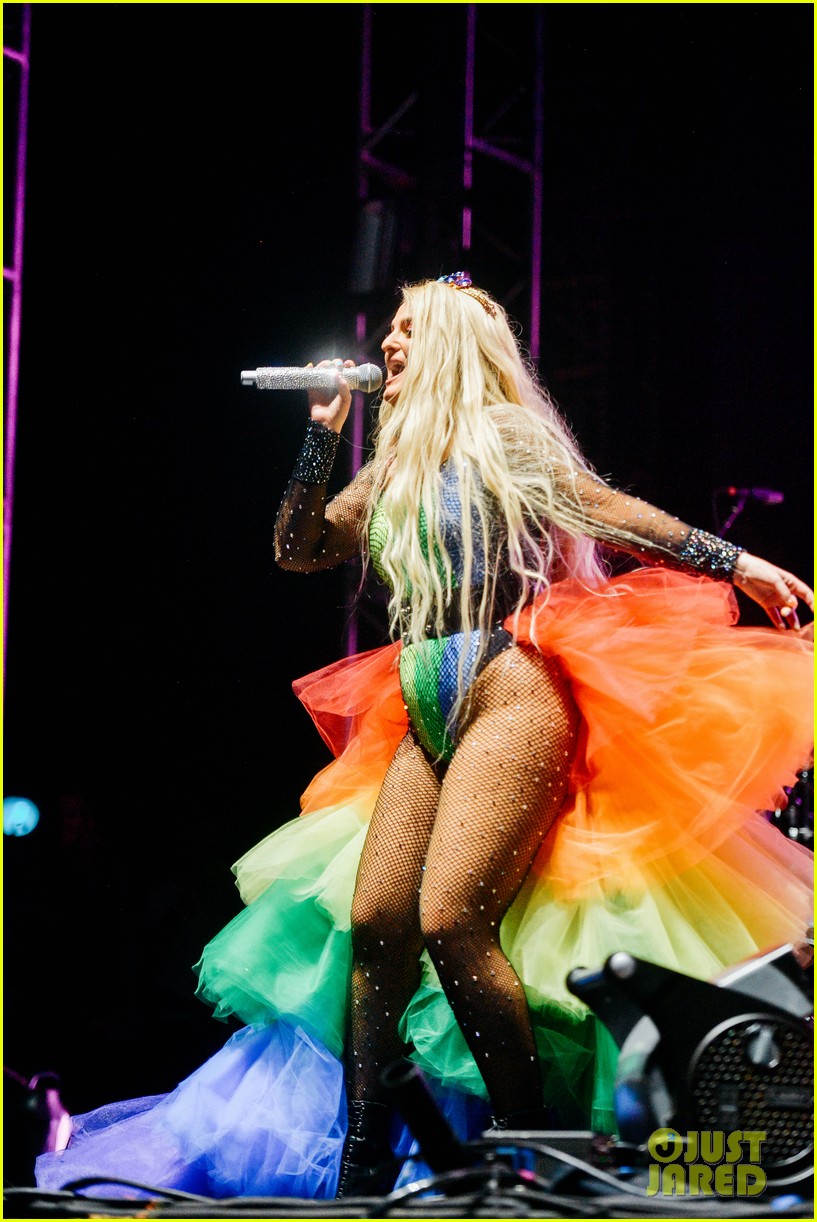 Meghan Trainor Wows in Rainbow Look at L.A. Pride