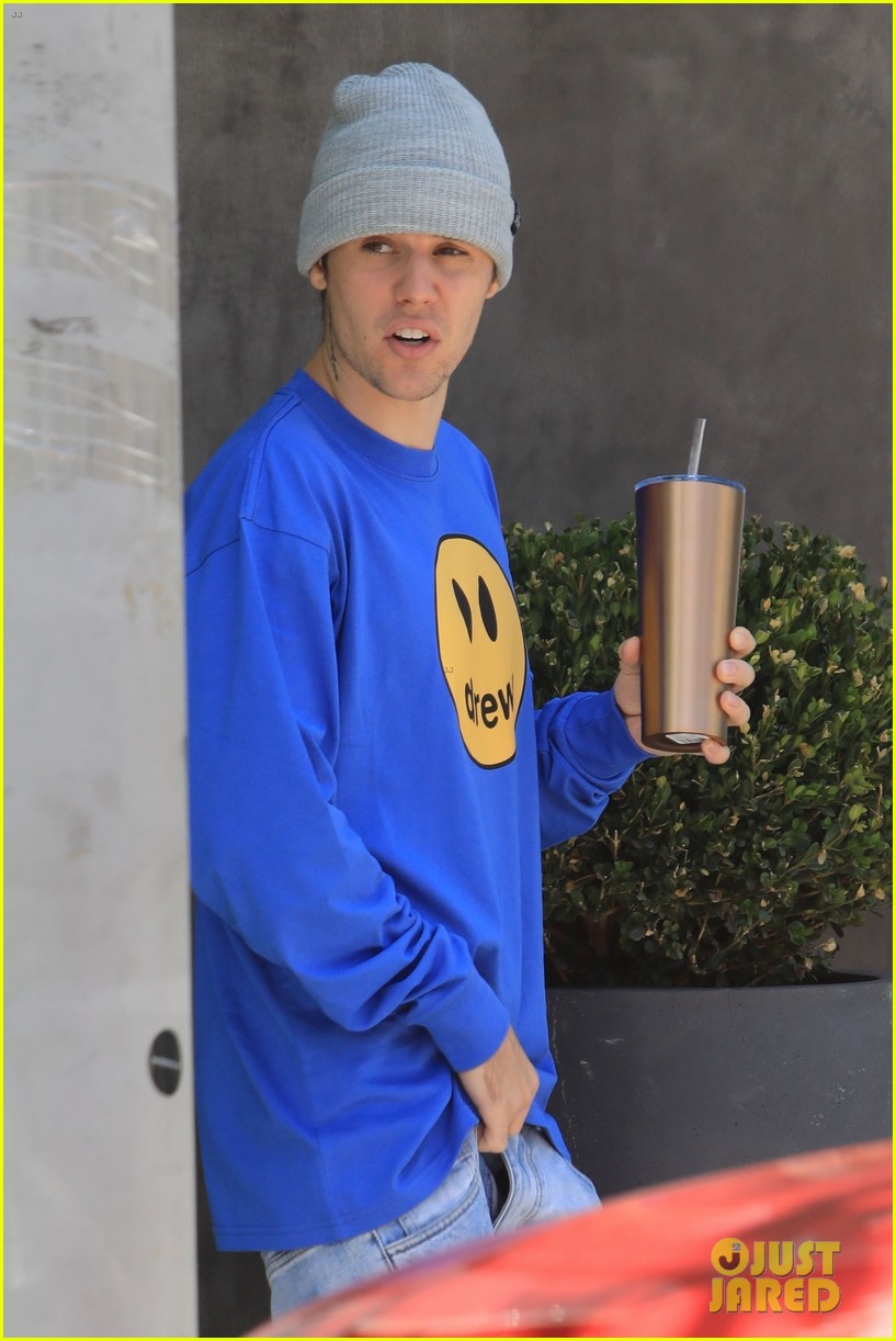 Hailey Bieber Wears All White For Sunday Lunch