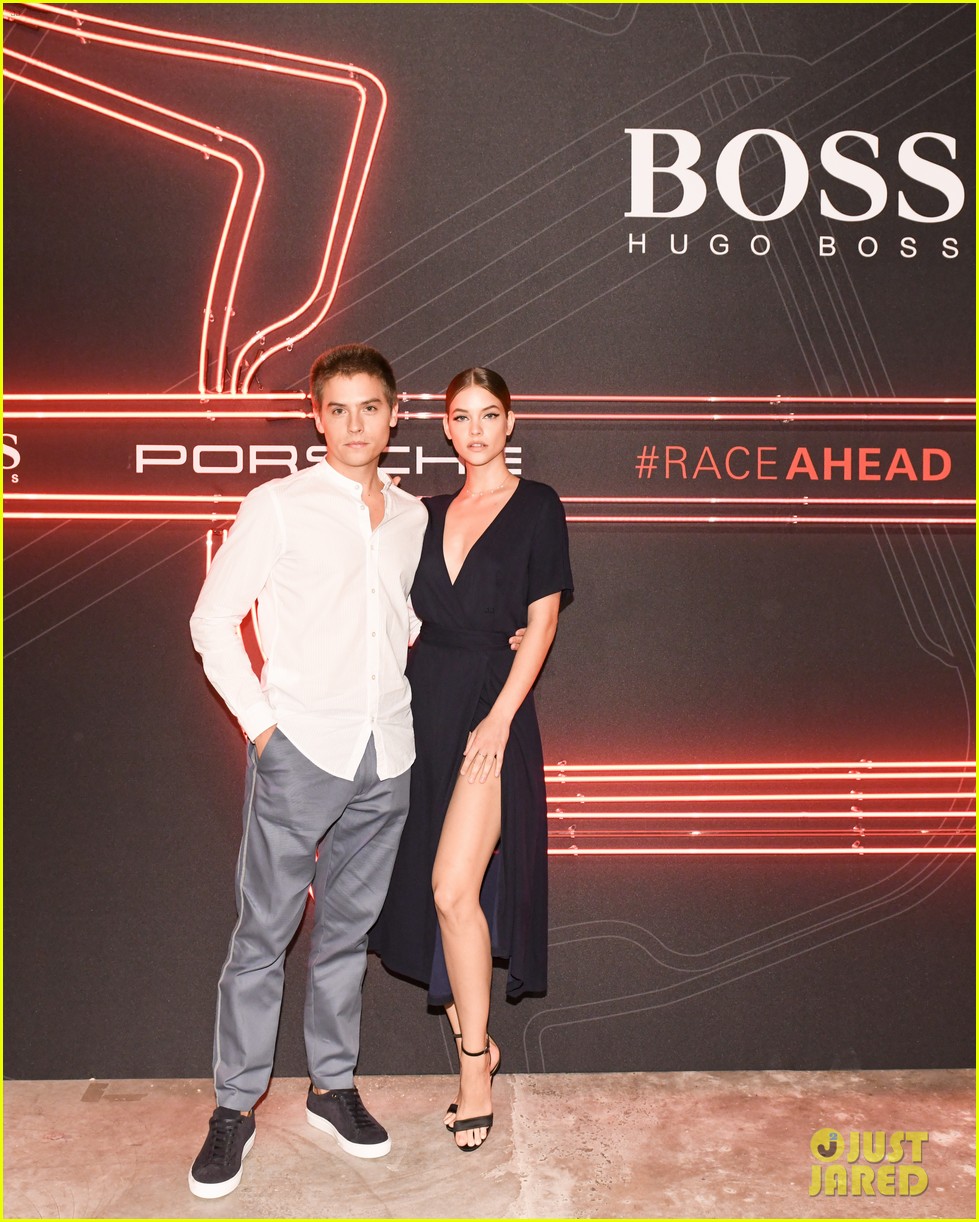 Dylan Sprouse & Barbara Palvin Share a Cute Kiss at BOSS & Porsche's Formula E Party