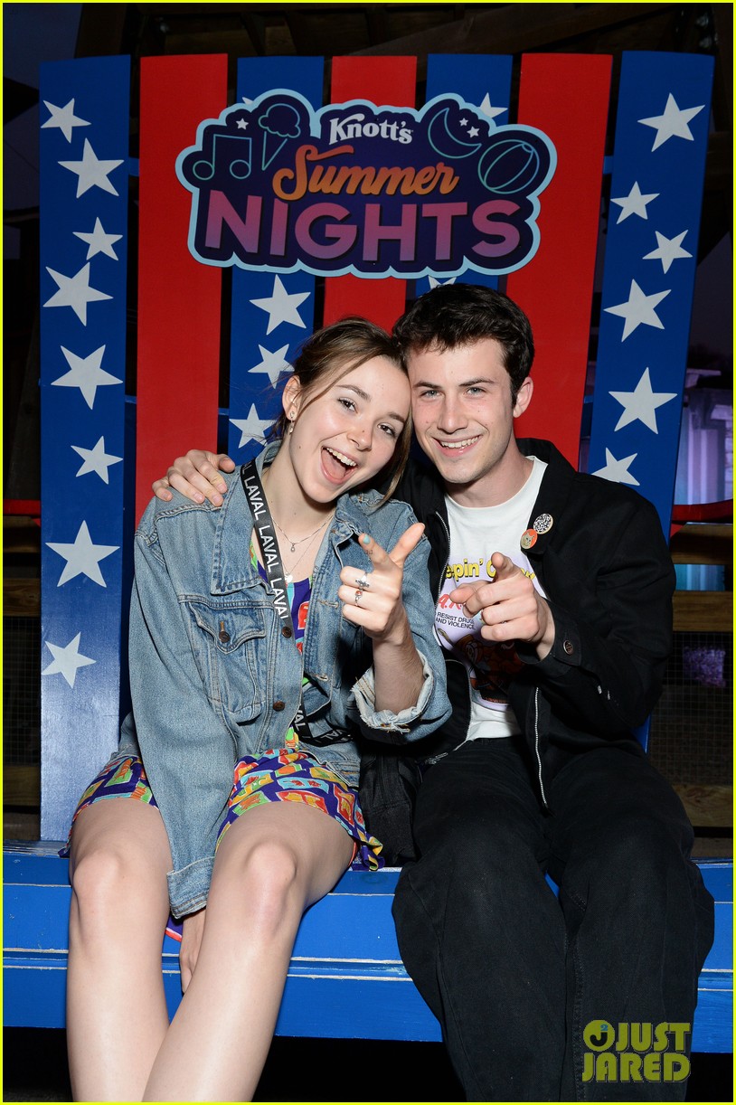 Dylan Minnette Cuddles Up With Girlfriend Lydia Night at Knott's Summer Nights! 