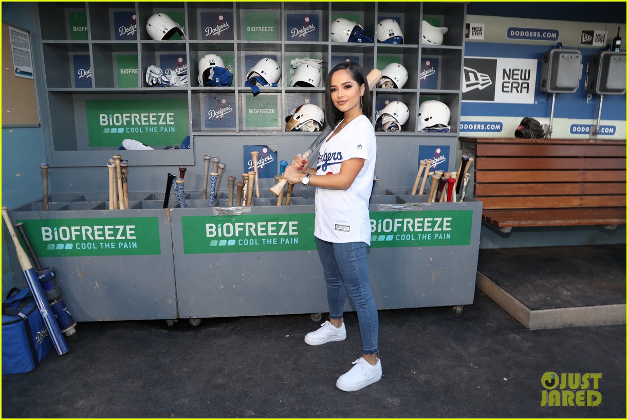 Becky G Sings National Anthem at Dodger's Game!