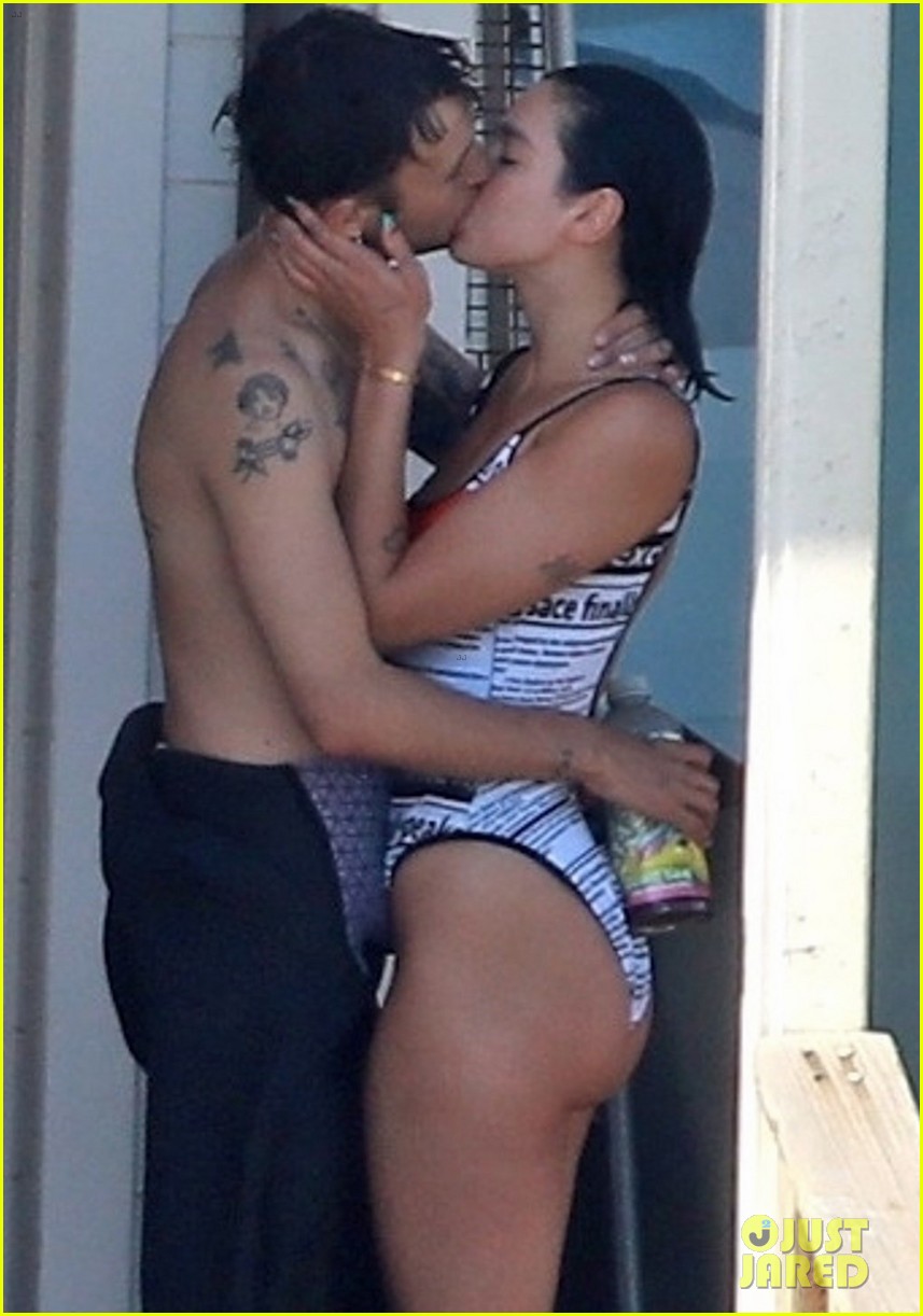 Dua Lipa Couples Up With Boyfriend Anwar Hadid in Malibu