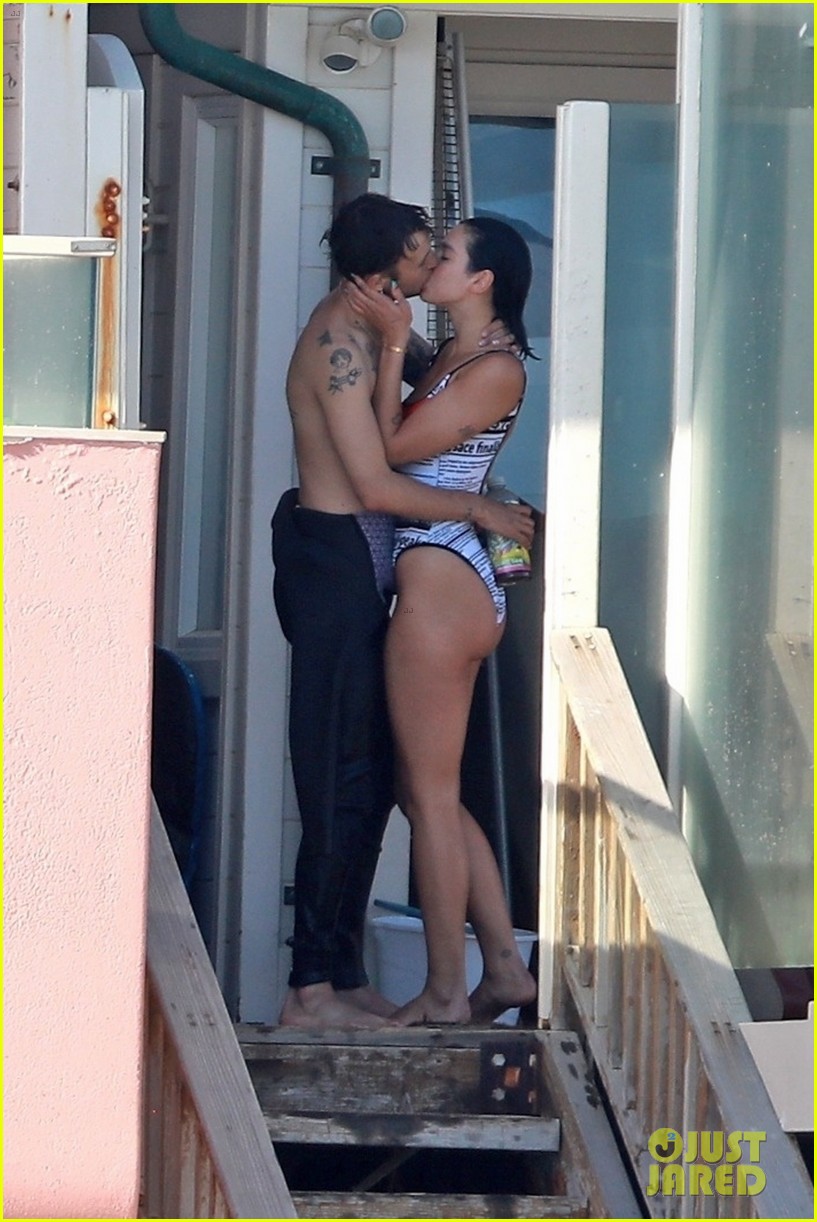 Dua Lipa Couples Up With Boyfriend Anwar Hadid in Malibu