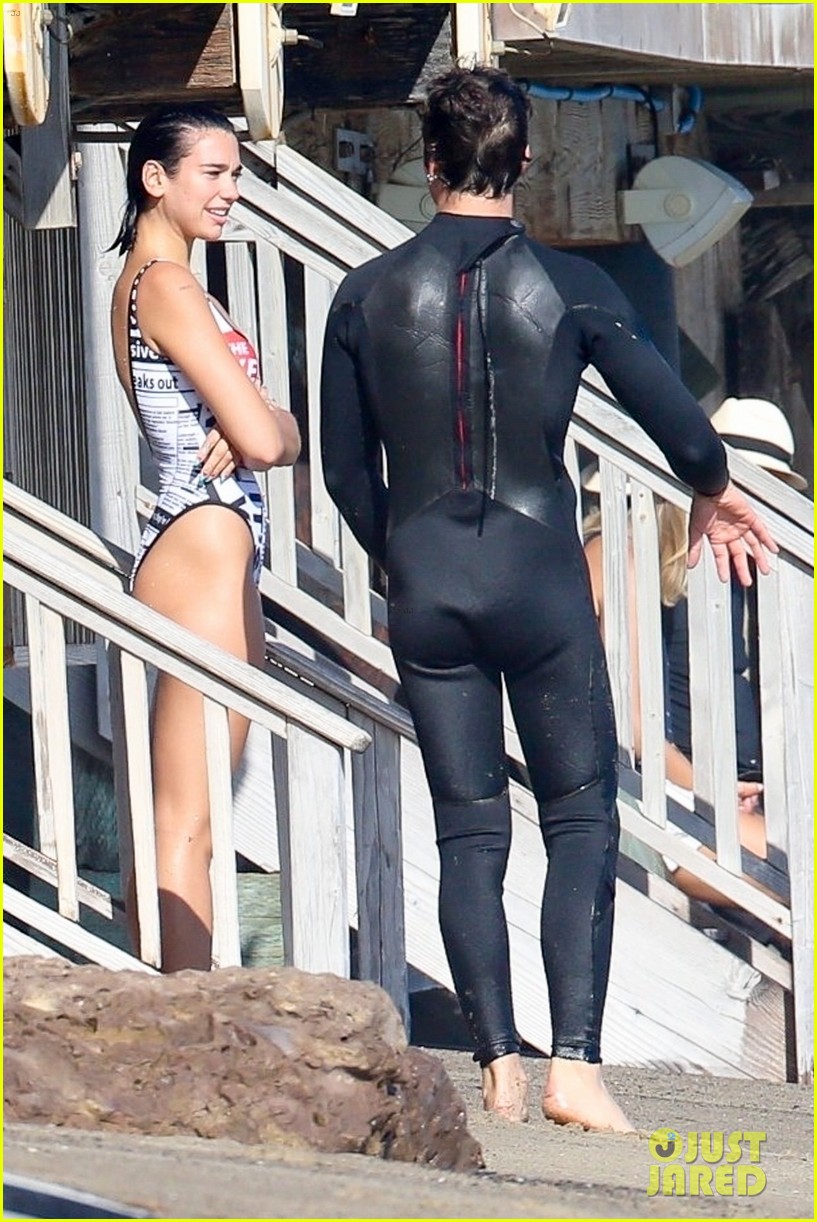 Dua Lipa Couples Up With Boyfriend Anwar Hadid in Malibu