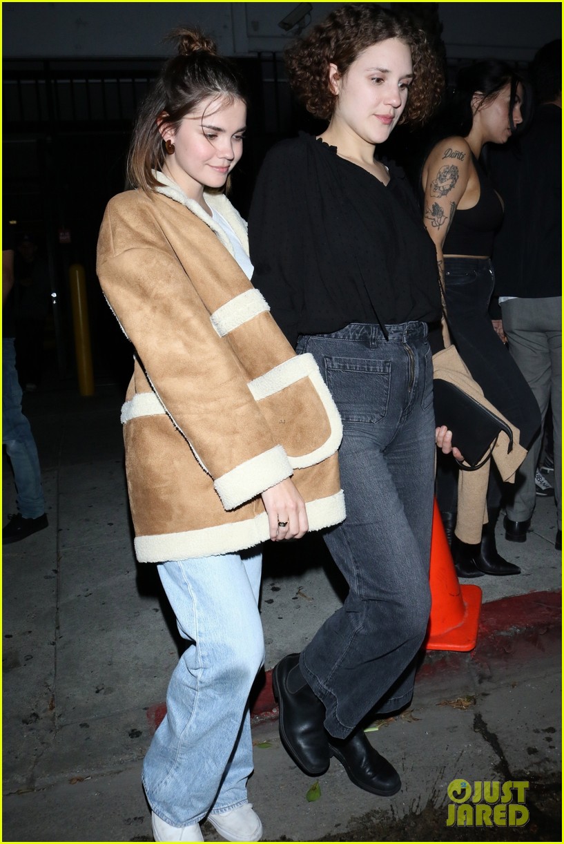 Maia Mitchell & Rudy Mancuso Have Night Out With Friends