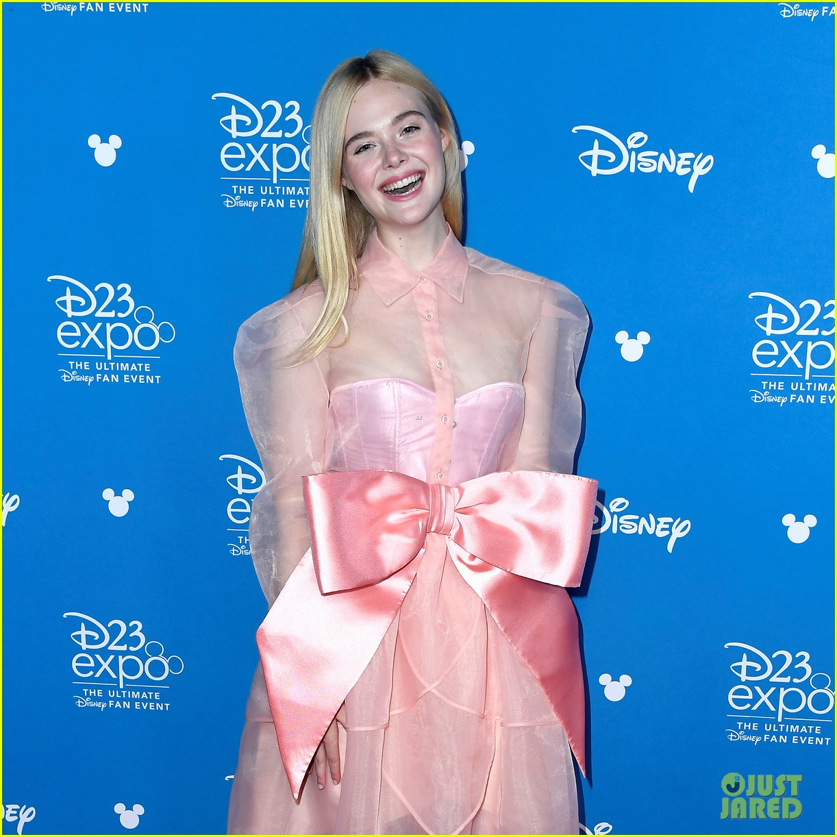 Elle Fanning Promotes 'Maleficent 2' at D23 Expo 2019