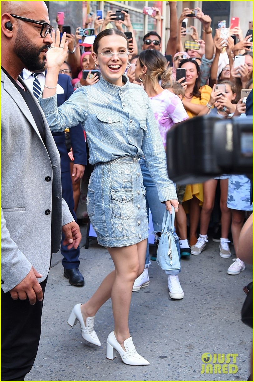 Millie Bobby Brown Meets Fans at Florence By Mills Pop Up Shop In NYC