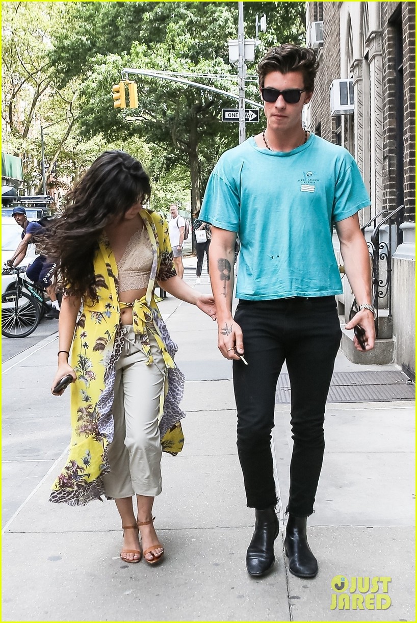Camila Cabello & Shawn Mendes Hold Hands After Shawn's 21st Birthday Celebration in NYC