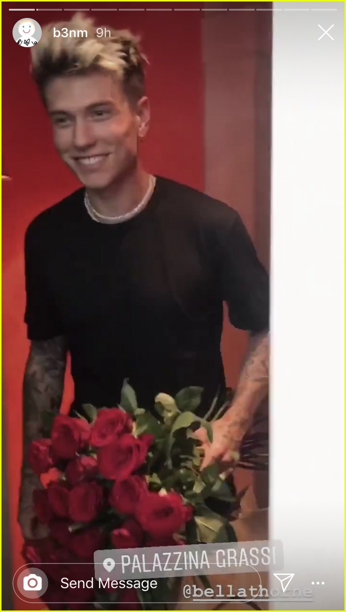 Bella Thorne's Boyfriend Benjamin Mascolo Brings Her Roses & A Cheeseburger in Bed