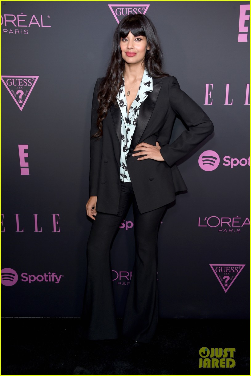 Camila Cabello Rocks a Checkered Dress at Star-Studded Elle Event