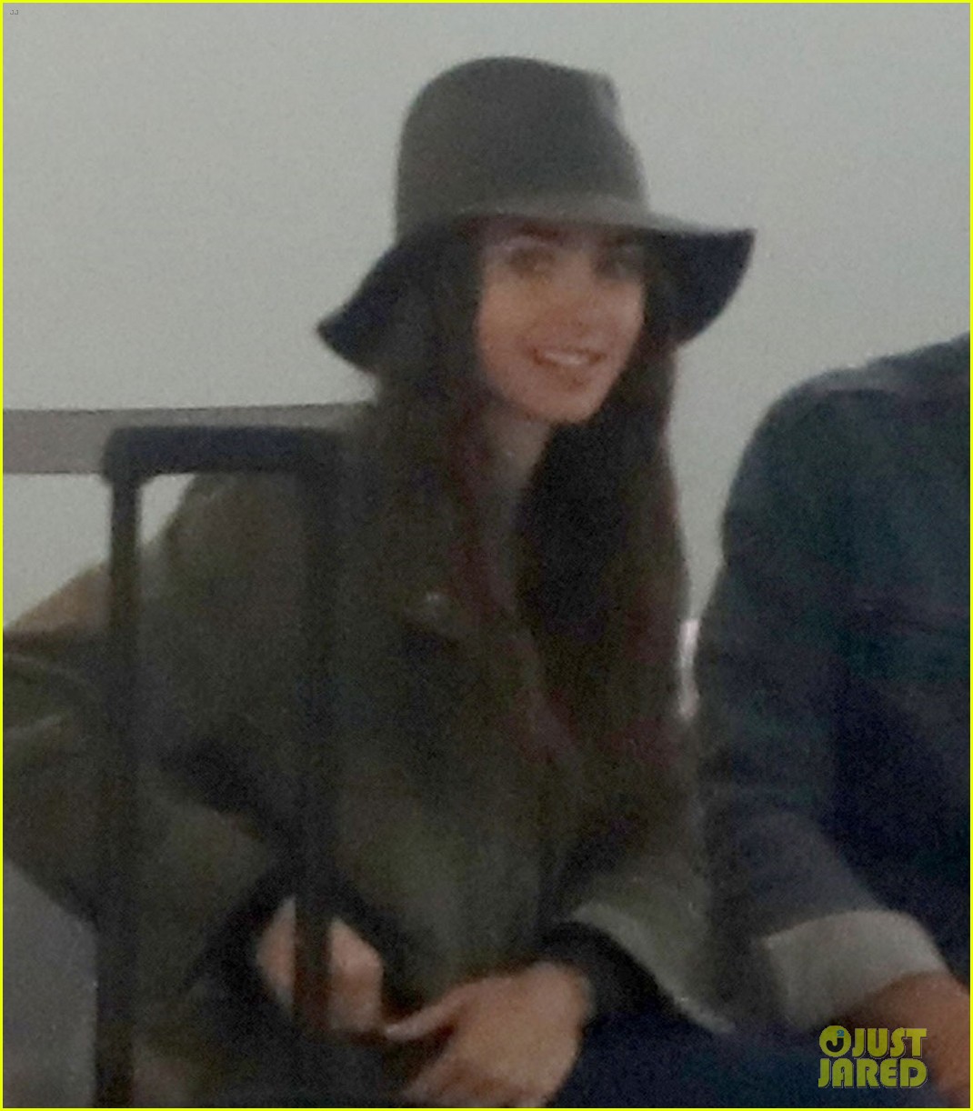 Lily Collins Holds Hands with Her New Boyfriend at Paris Airport