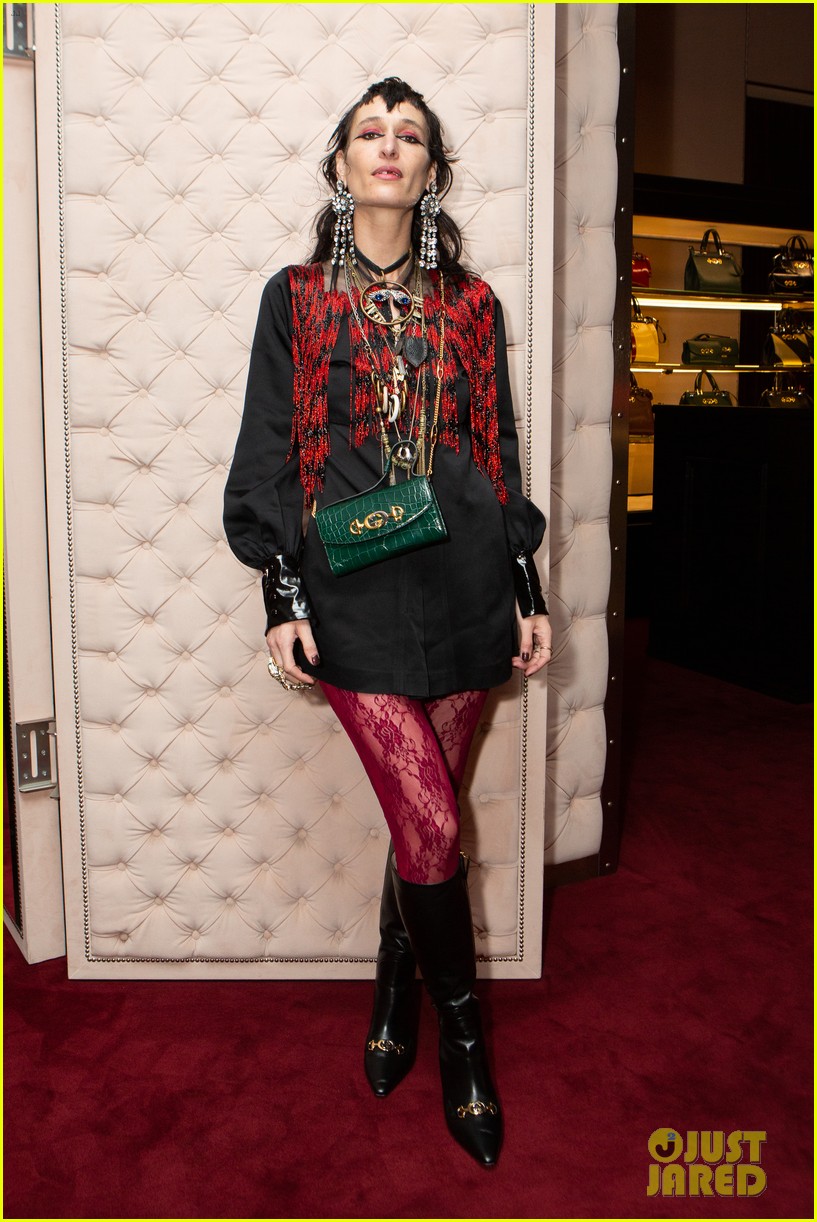 Sophia Lillis & Lucy Fry Celebrate Gucci's Zumi Handbag Collection