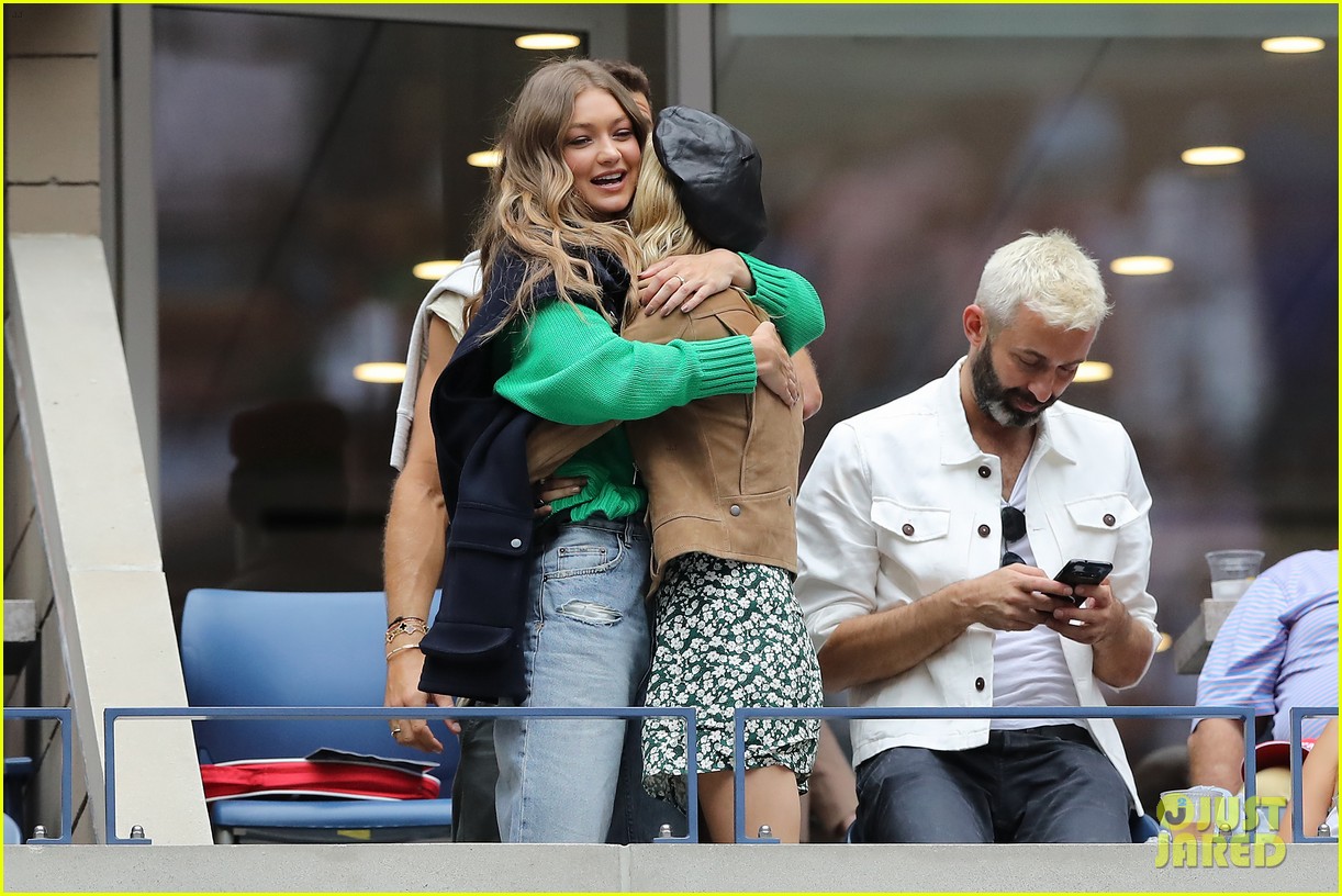 Cara Delevingne & Ashley Benson Meet Up with Gigi Hadid at U.S. Open!