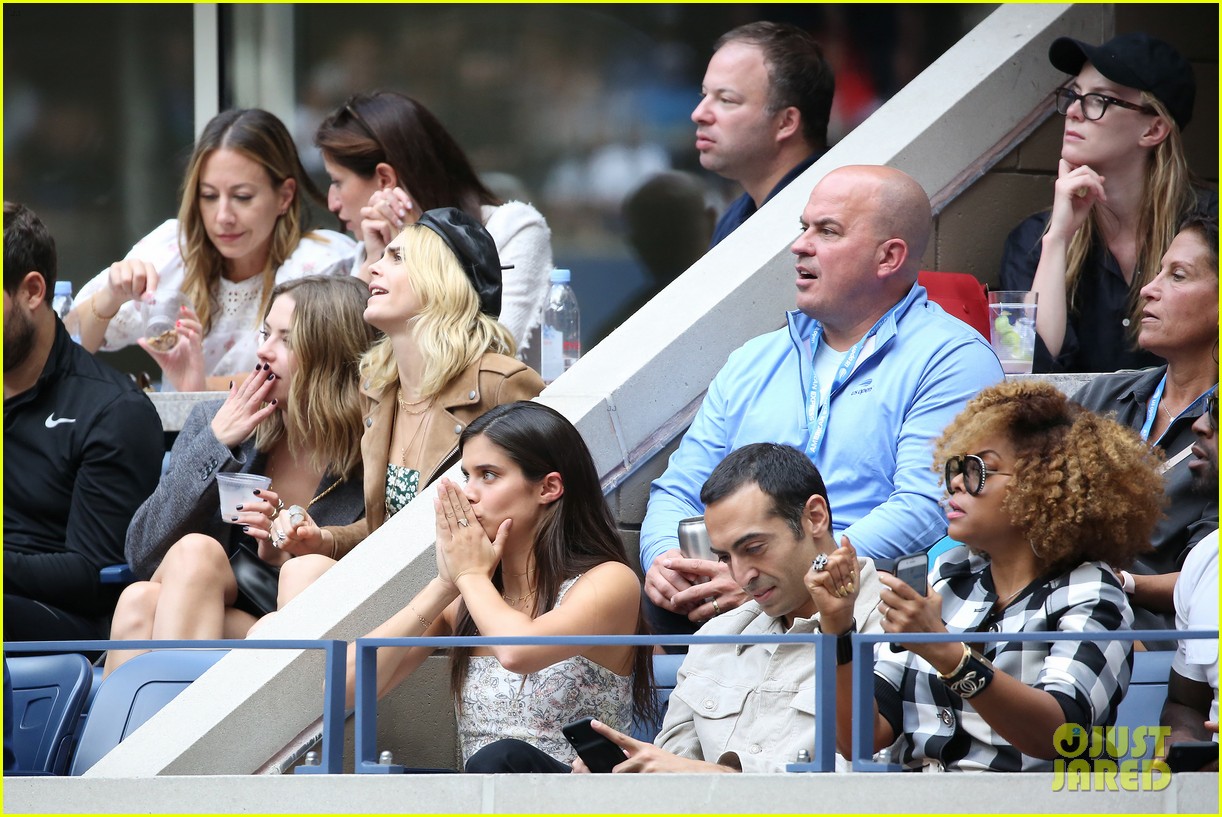 Cara Delevingne & Ashley Benson Meet Up with Gigi Hadid at U.S. Open!