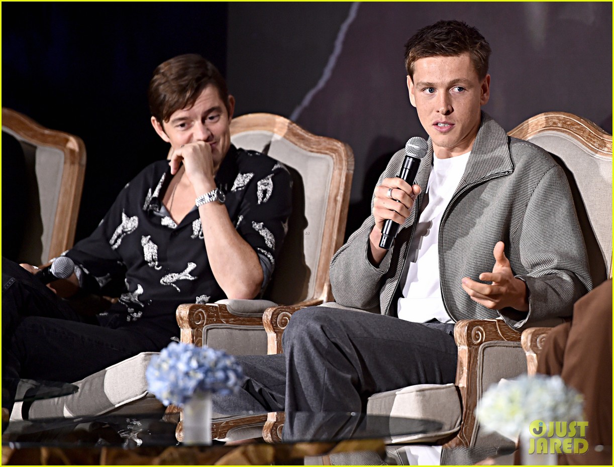 Elle Fanning & Harris Dickinson Join 'Maleficent' Stars at Beverly Hills Press Conference