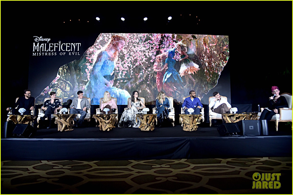 Elle Fanning & Harris Dickinson Join 'Maleficent' Stars at Beverly Hills Press Conference