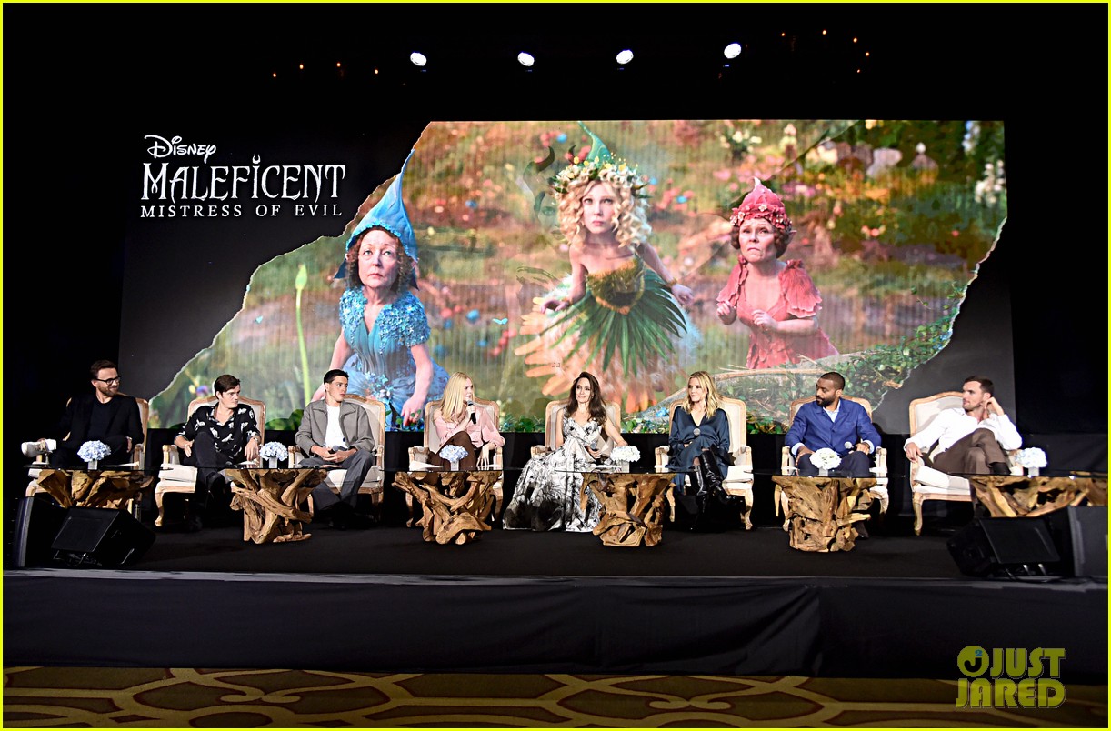 Elle Fanning & Harris Dickinson Join 'Maleficent' Stars at Beverly Hills Press Conference