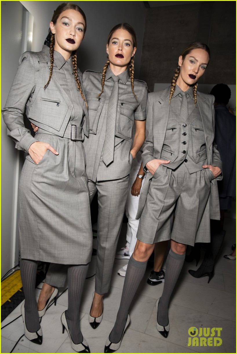 Kaia Gerber Channels Her Inner Spy For Max Mara Fashion Show With Bella & Gigi Hadid 