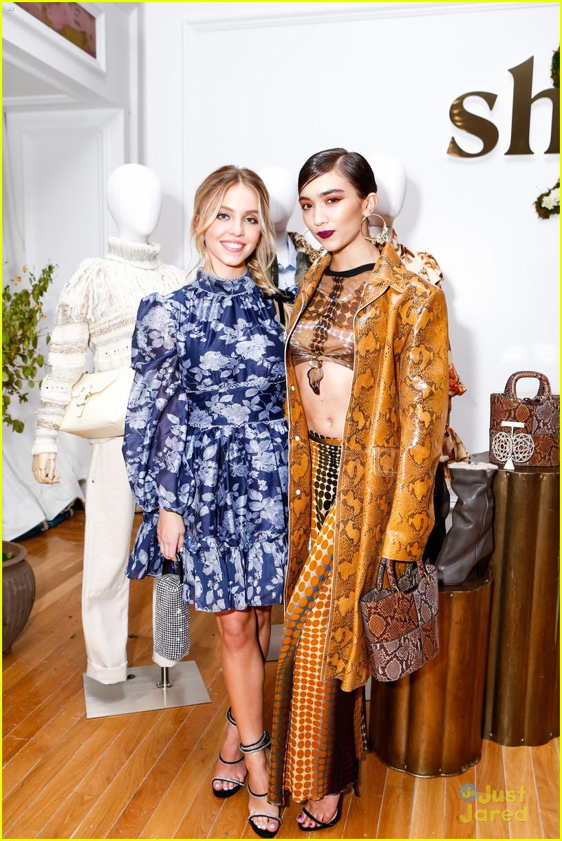 Euphoria's Sydney Sweeney Goes For a Romantic Look at Shopbop's 20th Anniversary Event with Rowan Blanchard
