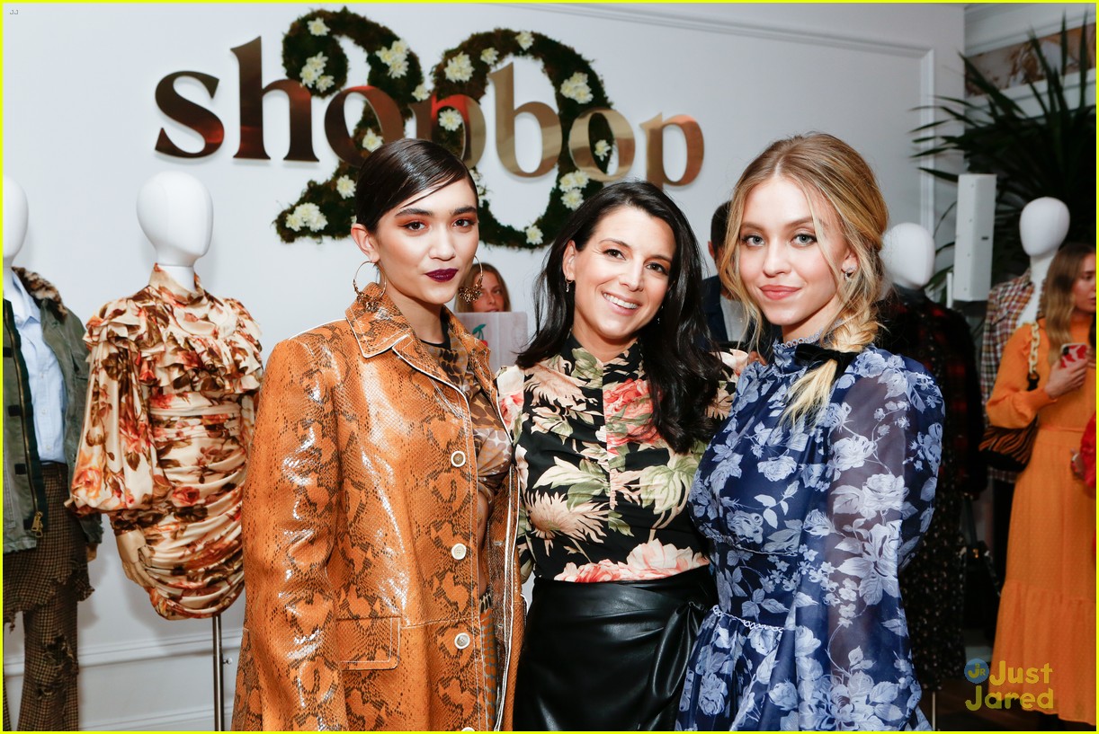 Euphoria's Sydney Sweeney Goes For a Romantic Look at Shopbop's 20th Anniversary Event with Rowan Blanchard