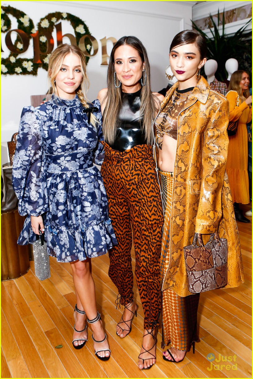 Euphoria's Sydney Sweeney Goes For a Romantic Look at Shopbop's 20th Anniversary Event with Rowan Blanchard