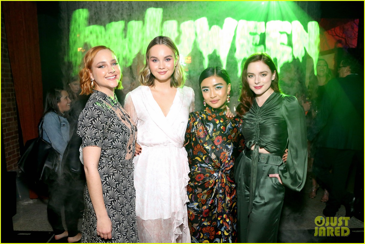 Brianne Tju &  'Light as a Feather' Cast Kick Off Halloween at Huluween Party