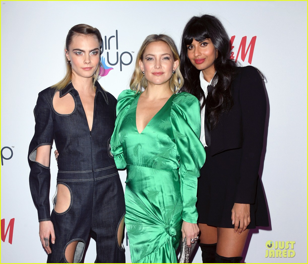 Cara Delevingne Rocks Jumpsuit With Holes at #GirlHero Awards With Ashley Benson
