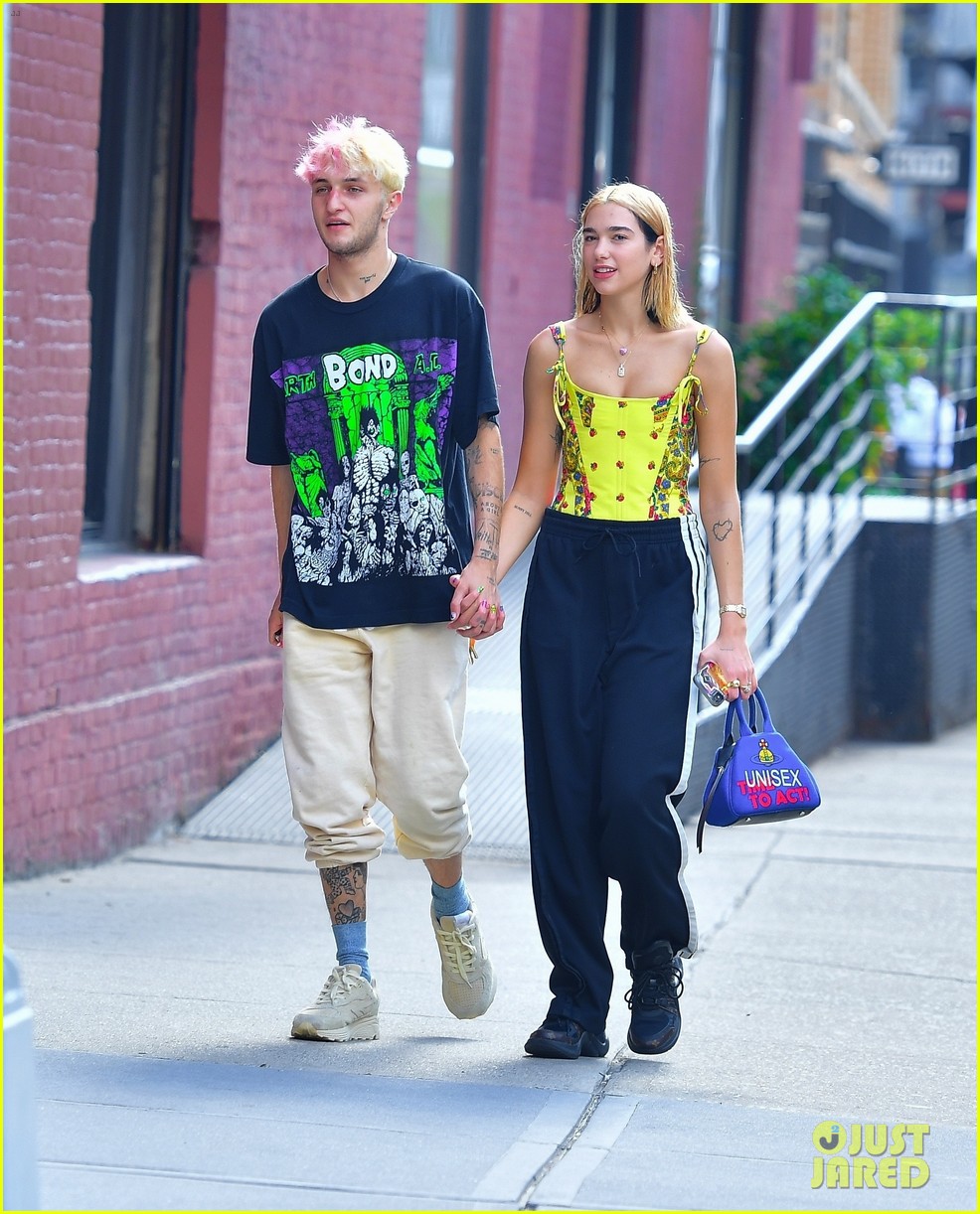 Anwar Hadid Holds Hands With Dua Lipa While Out in NYC
