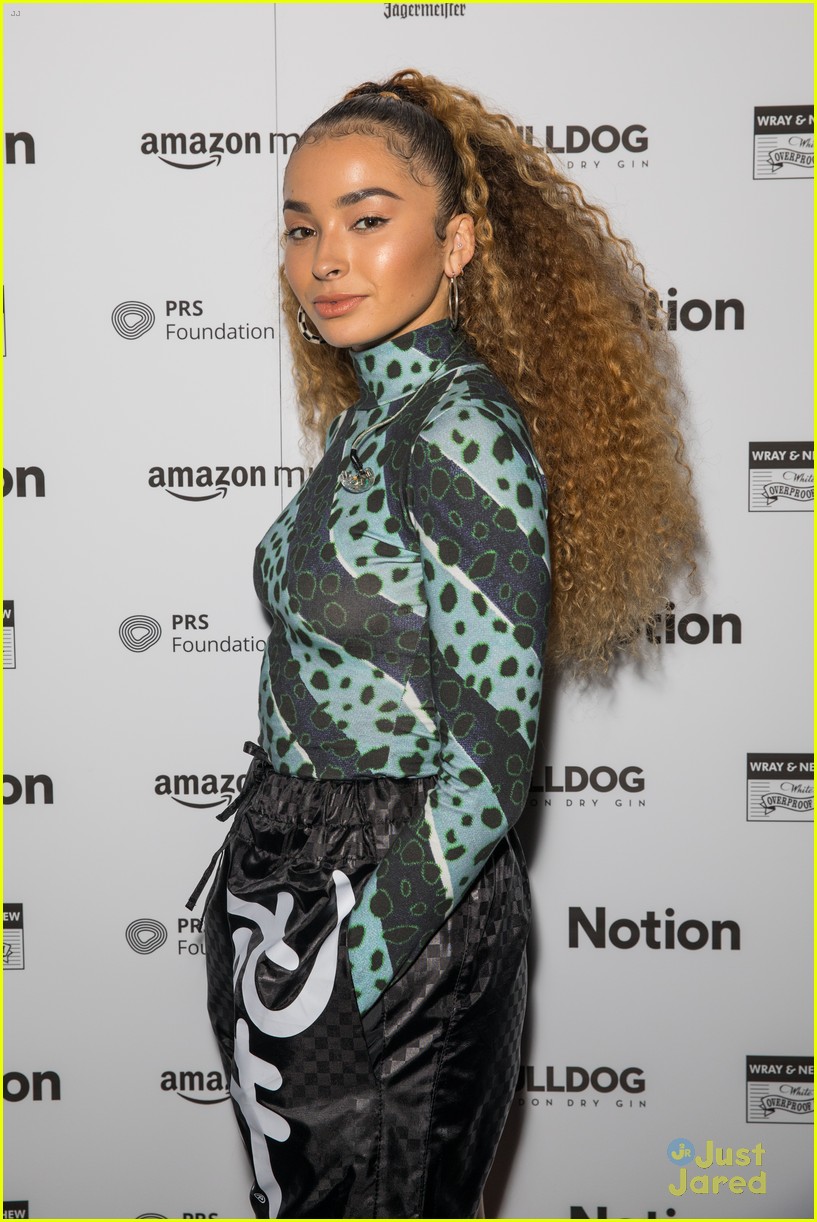 Ella Henderson Rocks Skin Tight Black Outfit For Notion Magazine's 15th Birthday Party