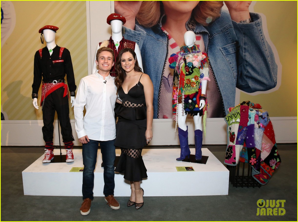 Hayley Orrantia Steps Out in Flirty Black Dress For 'The Goldbergs' Fashion Exhibit in LA