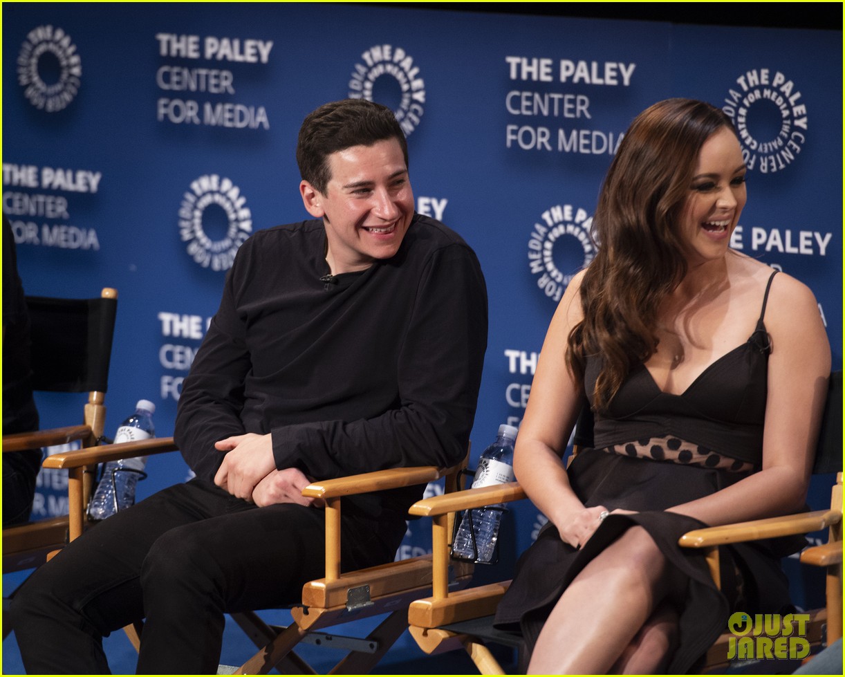 Hayley Orrantia Steps Out in Flirty Black Dress For 'The Goldbergs' Fashion Exhibit in LA