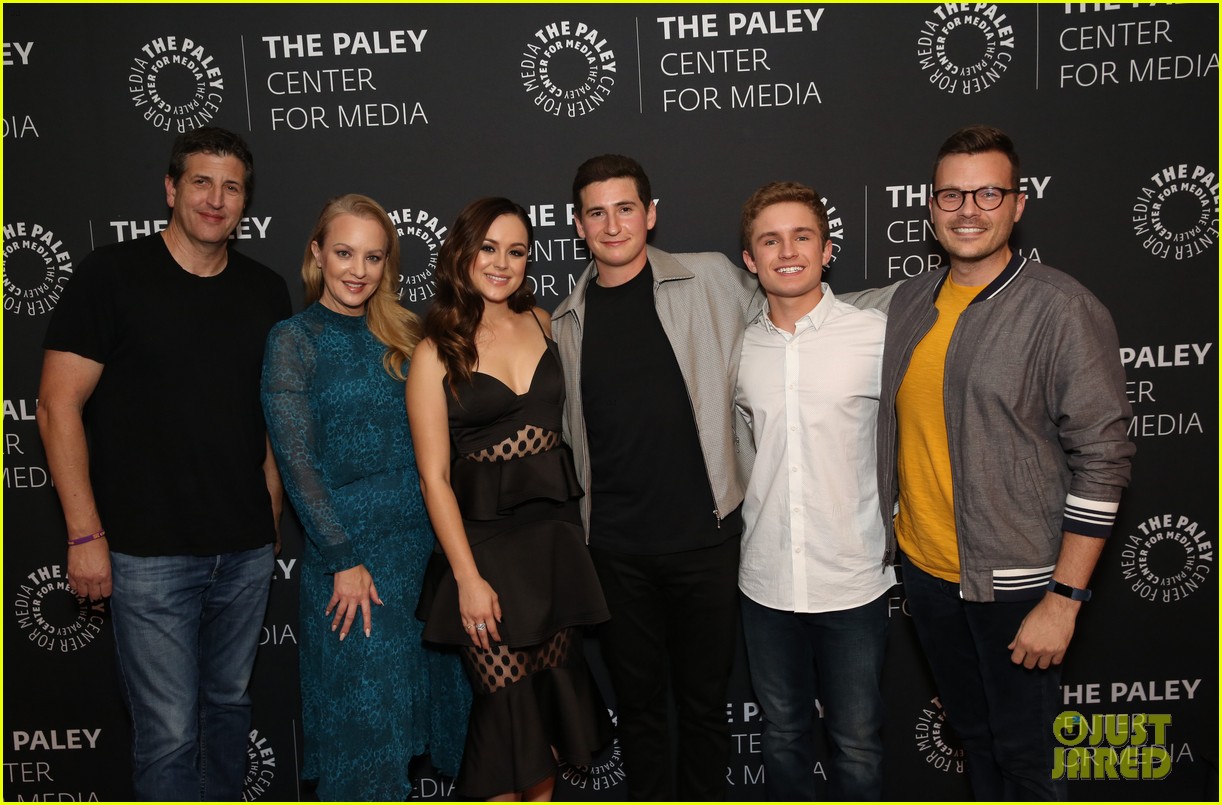 Hayley Orrantia Steps Out in Flirty Black Dress For 'The Goldbergs' Fashion Exhibit in LA