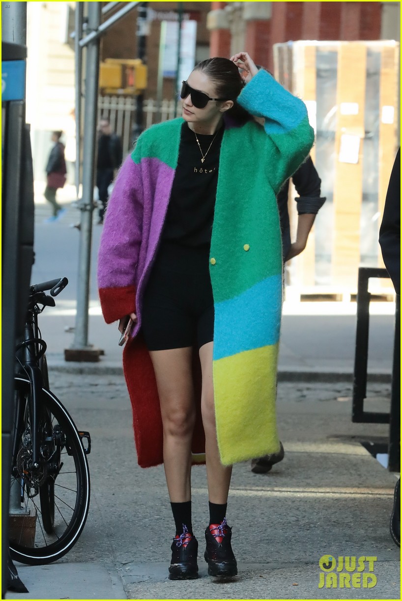 Gigi Hadid Wears All the Colors During Big Apple Stroll