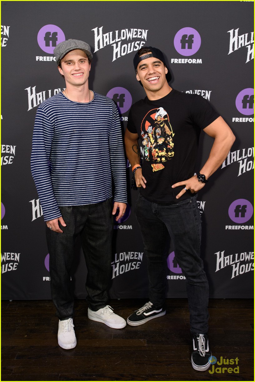 Trevor Jackson & Jordan Buhat Have 'Hocus Pocus' Fun at Freeform's Halloween House