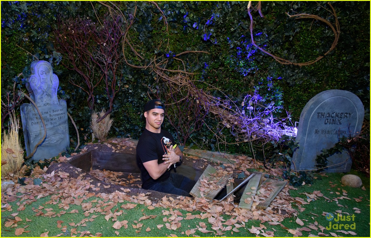 Trevor Jackson & Jordan Buhat Have 'Hocus Pocus' Fun at Freeform's Halloween House
