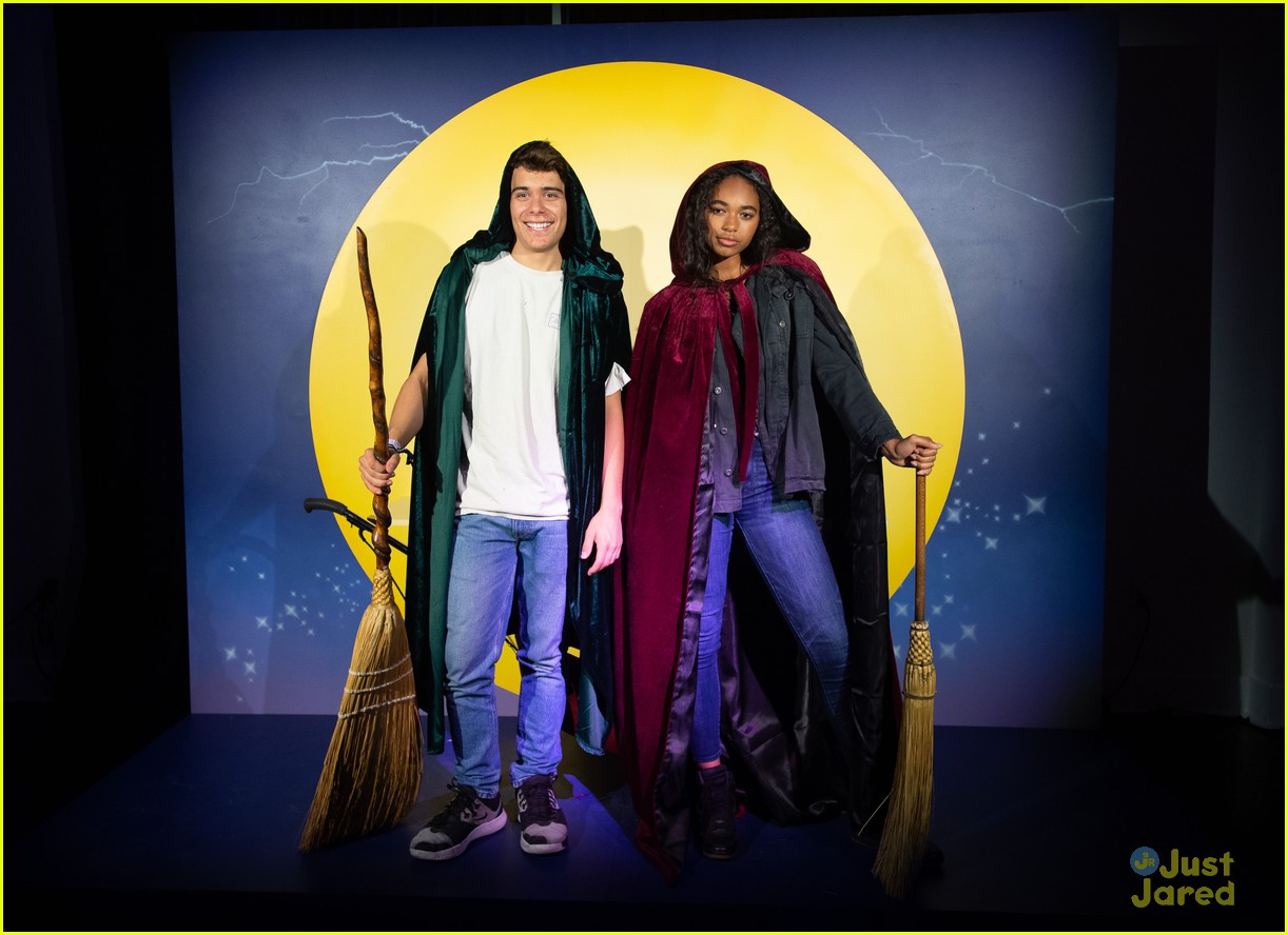 Trevor Jackson & Jordan Buhat Have 'Hocus Pocus' Fun at Freeform's Halloween House