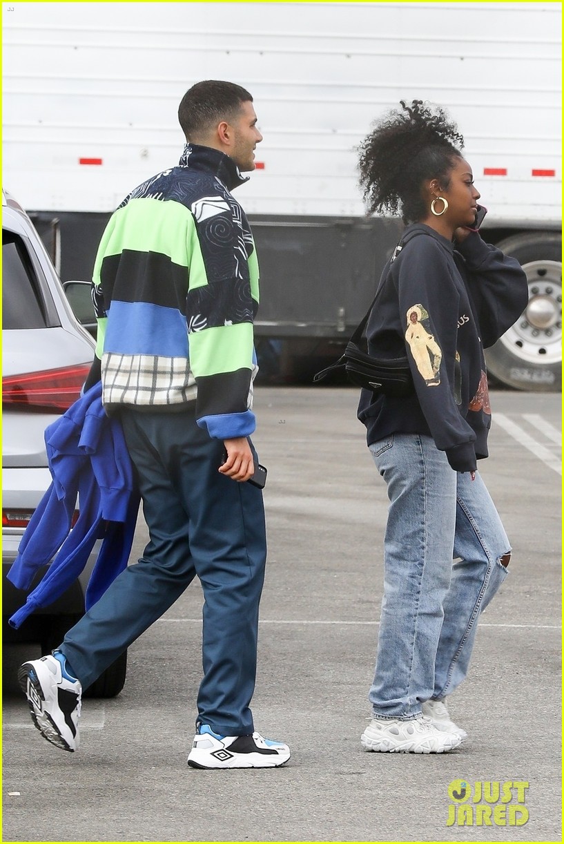Kendall Jenner Joins Friends Fai Khadra & Justine Skye at Sunday Service