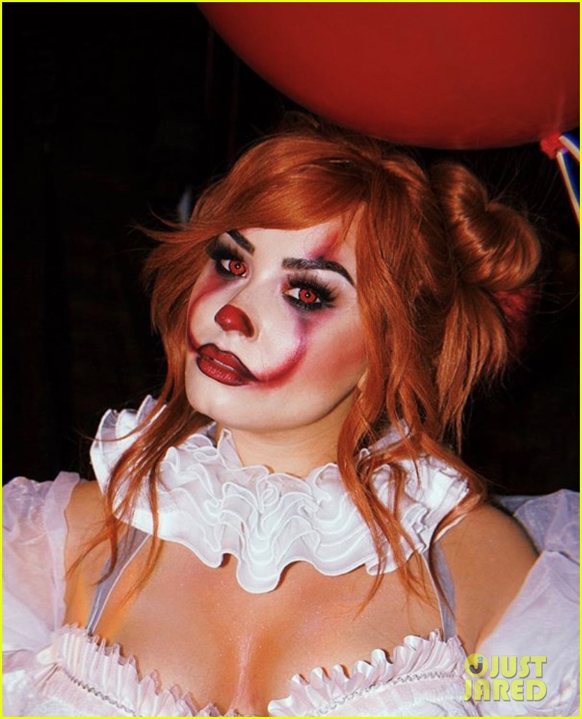 Demi Lovato Is Pennywise at 4th Annual Halloween Party!