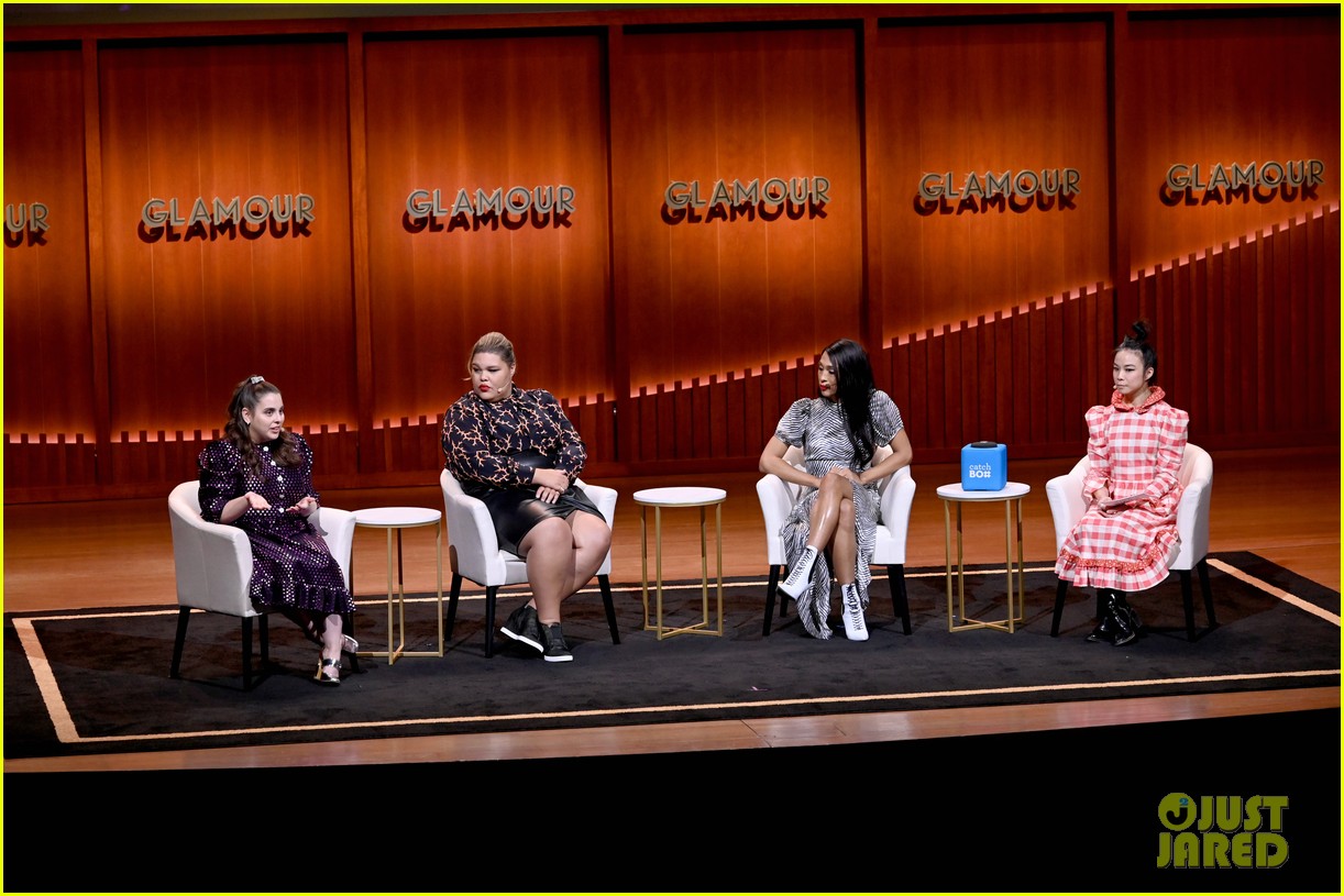 Beanie Feldstein Participates in a Leading Ladies Panel for 'Glamour'