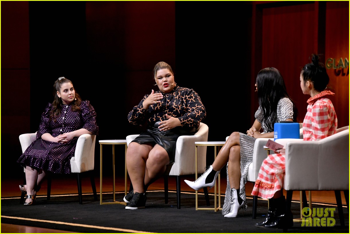 Beanie Feldstein Participates in a Leading Ladies Panel for 'Glamour'