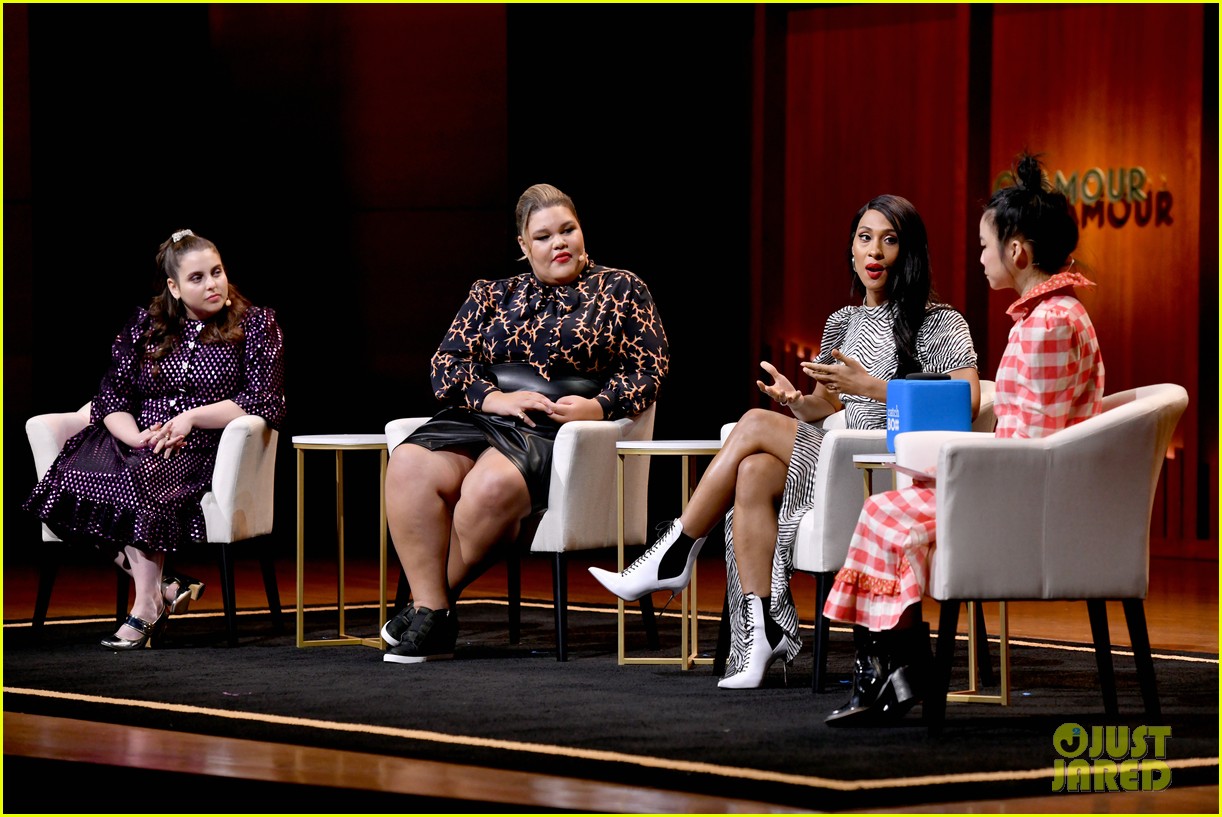Beanie Feldstein Participates in a Leading Ladies Panel for 'Glamour'